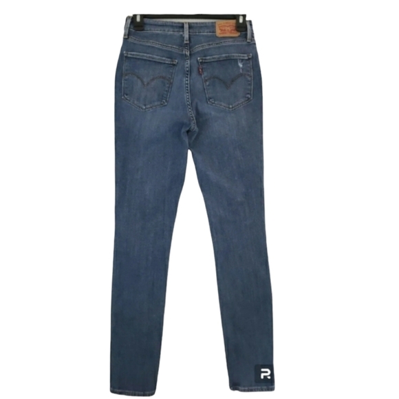 Levi’s Women’s 721 High Rise Skinny Jeans Size 29 Distressed Stretch Denim. - Picture 9 of 12